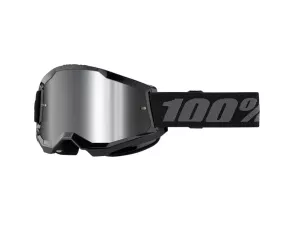 jaszmotor_webshop_100%_-_strata_2_fekete_cross_szemuveg_-_ezust_tukros_plexivel galéria