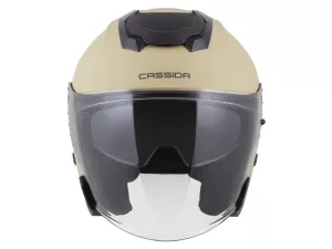 jaszmotor_webshop_cassida_jet_tech_2.0_solid_nyitott_bukosisak_napszemuveggel_(vilagosbarna) galéria