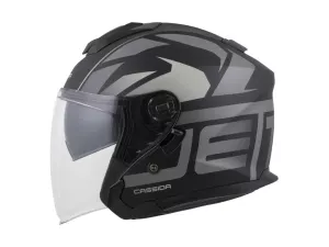 jaszmotor_webshop_cassida_jet_tech_2.0_roto_nyitott_bukosisak_napszemuveggel_(matt_fekete-szurke) galéria