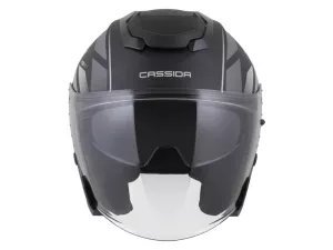 jaszmotor_webshop_cassida_jet_tech_2.0_roto_nyitott_bukosisak_napszemuveggel_(matt_fekete-szurke) galéria
