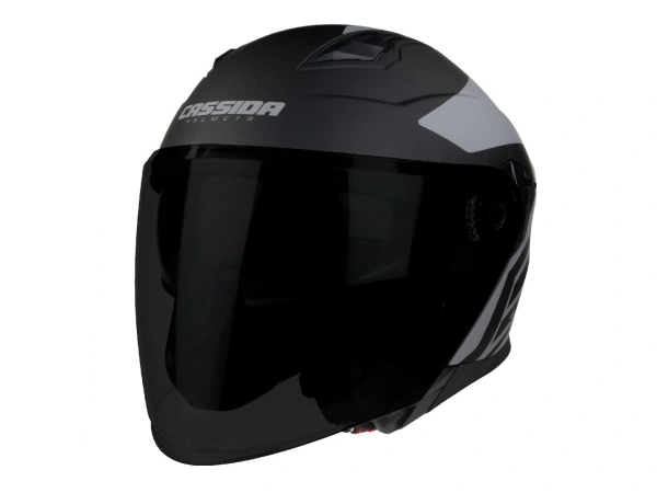 jaszmotor_webshop_cassida_jet_tech_corso_nyitott_bukosisak_napszemuveggel_(matt_fekete-szurke) galéria