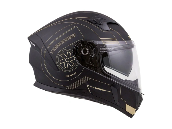 jaszmotor_webshop_cassida_integral_3.0_turbohead_zart_bukosisak_napszemuveggel,_pinlock_elokeszitessel_+_ajandek_sotetitett_plexi_(matt_fekete-arany) galéria