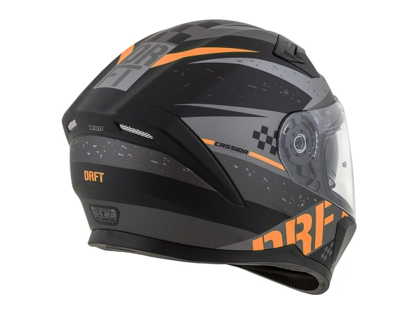 jaszmotor_webshop_cassida_integral_3.0_drift_zart_bukosisak_napszemuveggel,_pinlock_elokeszitessel_+_ajandek_sotetitett_plexi_(matt_fekete-szurke-narancssarga) galéria