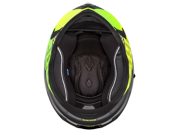 jaszmotor_webshop_cassida_integral_3.0_drift_zart_bukosisak_napszemuveggel,_pinlock_elokeszitessel_+_ajandek_sotetitett_plexi_(fekete-zold-sarga) galéria