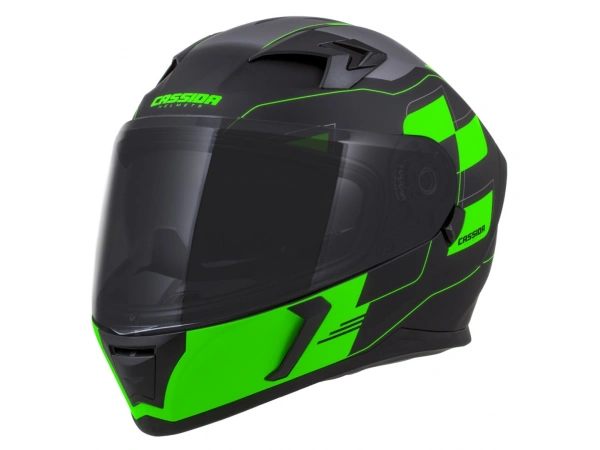 jaszmotor_webshop_cassida_integral_3.0_roxor_zart_bukosisak_napszemuveggel,_pinlock_elokeszitessel_+_ajandek_sotetitett_plexi_(matt_fekete-zold) galéria