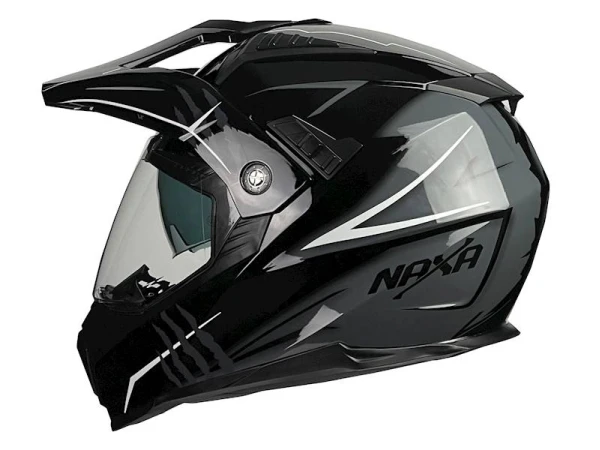 jaszmotor_webshop_naxa_co3_m_cross_bukÓsisak_felnyithatÓ_plexivel_És_napszemÜveggel_(fekete-szurke) galéria