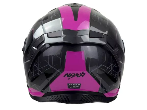 jaszmotor_webshop_naxa_f32-e_zart_bukosisak_napszemuveggel_+_ajandek_pinlock_lencse_(matt_fekete-szurke-rozsaszin) galéria