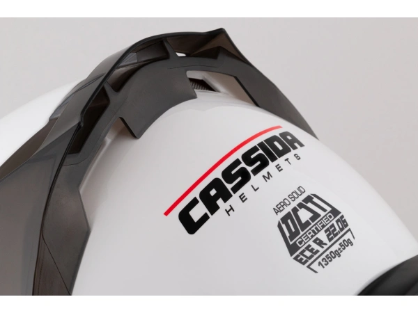 jaszmotor_webshop_cassida_aero_solid_zart_bukosisak_napszemuveggel,_pinlock_elokeszitessel_+_ajandek_sotetitett_plexi_(feher) galéria