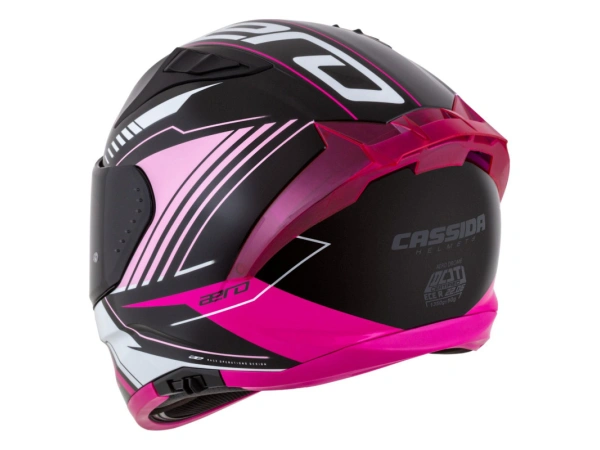 jaszmotor_webshop_cassida_aero_drome_zart_bukosisak_napszemuveggel,_pinlock_elokeszitessel_+_ajandek_sotetitett_plexi_(matt_fekete-rozsaszin) galéria