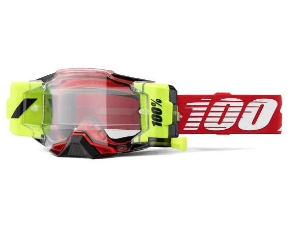 jaszmotor_webshop_100%_-_armega_forecast_szemuveg_-_piros_-_Átlatszo_plexivel galéria