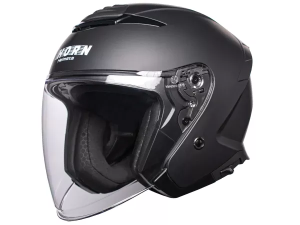 jaszmotor_webshop_horn_655_jet_nyitott_bukosisak_napszemuveggel_(matt_fekete) galéria