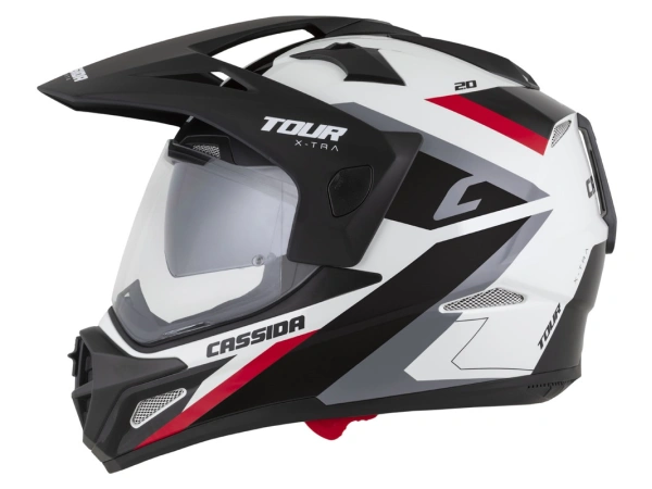 jaszmotor_webshop_cassida_tour_2.0_x-tra_cross_bukosisak_felnyithato_plexivel_es_napszemuveggel,_pinlock_elokeszitessel_(matt_fekete-feher-piros) galéria