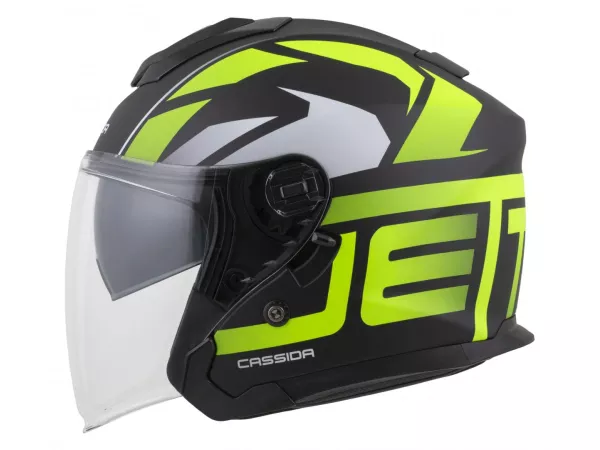 jaszmotor_webshop_cassida_jet_tech_2.0_roto_nyitott_bukosisak_napszemuveggel_(matt_fekete-sarga-feher) galéria