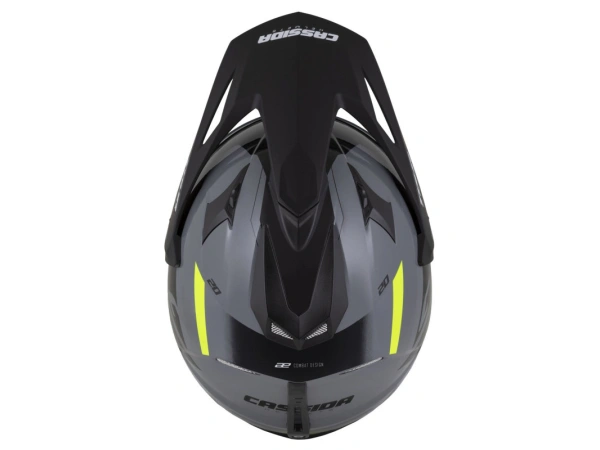 jaszmotor_webshop_cassida_tour_2.0_x-tra_cross_bukosisak_felnyithato_plexivel_es_napszemuveggel,_pinlock_elokeszitessel_(matt_fekete-szurke-sarga) galéria