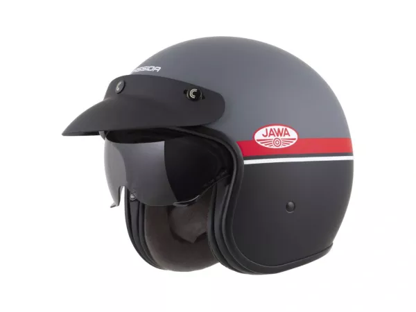 jaszmotor_webshop_cassida_oxygen_2.0_jawa_ohc_nyitott_bukosisak_napszemuveggel_(matt_fekete_-_szurke) galéria