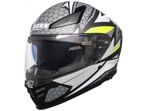 jaszmotor_webshop_horn_h831_viper_zart_bukosisak_beepitett_napszemuveggel_(matt_szurke-fekete-sarga) galéria