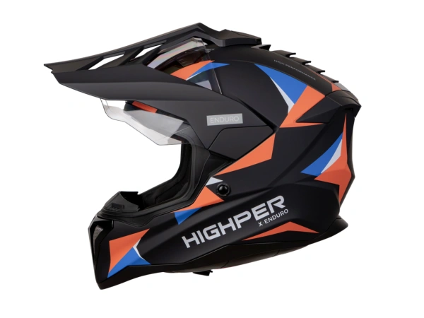 jaszmotor_webshop_highper_x_enduro_bukosisak_felnyithato_plexivel_+_ajandek_pinlock_(matt_fekete-narancs-kek) galéria
