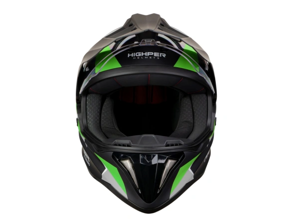jaszmotor_webshop_highper_x_enduro_bukosisak_felnyithato_plexivel_+_ajandek_pinlock_(matt_fekete-zold-szurke) galéria