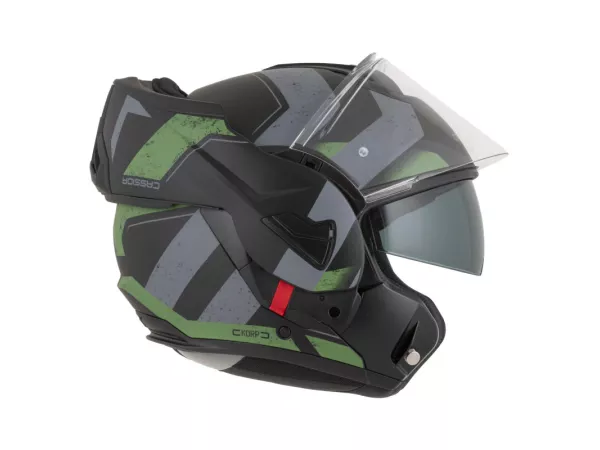 jaszmotor_webshop_cassida_multiflip_korp_felnyithato_bukosisak_napszemuveggel_+_ajandek_pinlock_lencse_(matt_fekete_-_zold) galéria