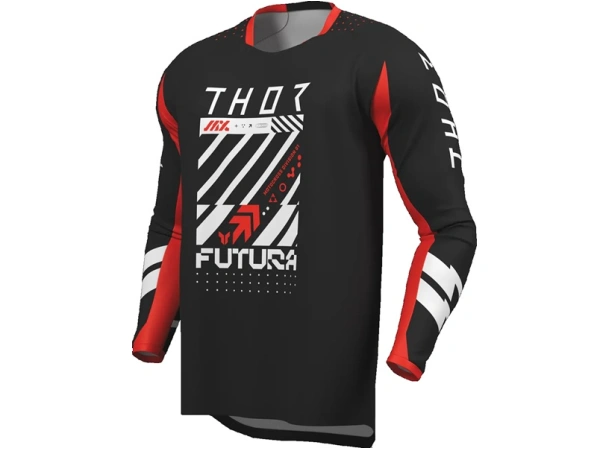 jaszmotor_webshop_thor_launchmode_futura_gyerek_motoros_mez_(fekete_-_piros) galéria