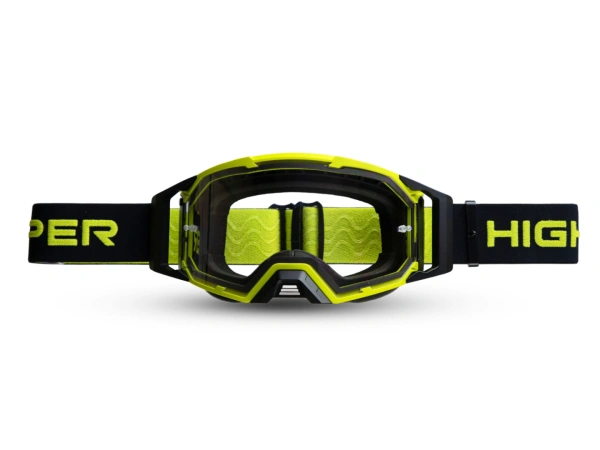 jaszmotor_webshop_highper_x_evo_cross_szemuveg_-_matt_fluo_sarga_(Átlatszo_+_sarga_plexivel) galéria