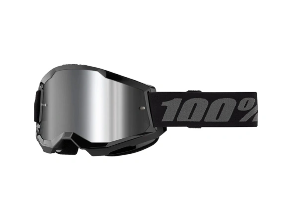 jaszmotor_webshop_100%_-_strata_2_fekete_cross_szemuveg_-_ezust_tukros_plexivel galéria