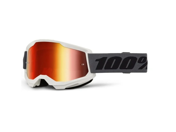 jaszmotor_webshop_100%_-_strata_2_szurke_cross_szemuveg_-_piros_tukros_plexivel galéria