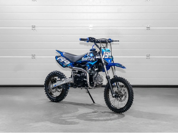 jaszmotor_webshop_barton_db125-3_dirt_bike_cross_motor_14-12"_with_wheels_(New)_-_blue-black gallery