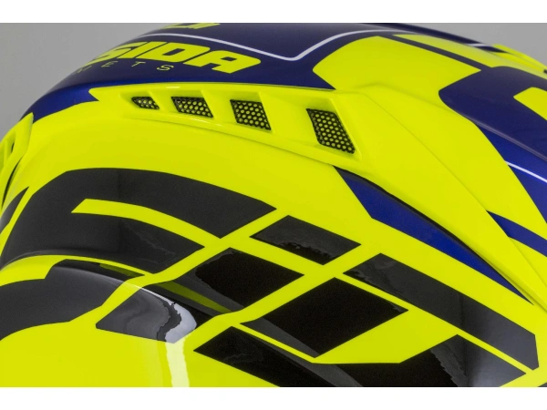 jaszmotor_webshop_cassida_pro_ii_contra_Üvegszalas_cross_bukosisak_(fluo_sarga_-_fekete_-_kek_-_feher) galéria