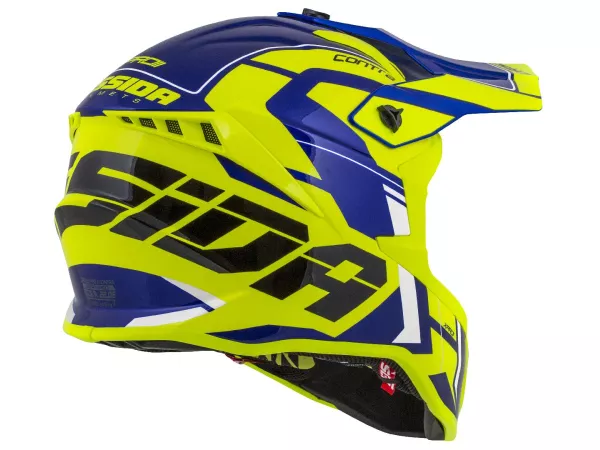 jaszmotor_webshop_cassida_pro_ii_contra_Üvegszalas_cross_bukosisak_(fluo_sarga_-_fekete_-_kek_-_feher) galéria