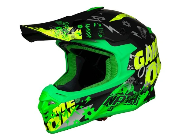 jaszmotor_webshop_naxa_c9-o_cross_bukosisak_(matt_zold-fekete-sarga) galéria