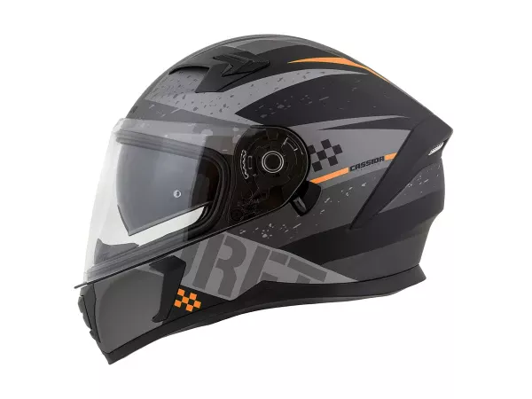 jaszmotor_webshop_cassida_integral_3.0_drift_zart_bukosisak_napszemuveggel,_pinlock_elokeszitessel_+_ajandek_sotetitett_plexi_(matt_fekete-szurke-narancssarga) galéria