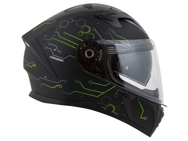 jaszmotor_webshop_cassida_integral_3.0_hack_zart_bukosisak_napszemuveggel,_pinlock_elokeszitessel_+_ajandek_sotetitett_plexi_(matt_fekete-zold) galéria