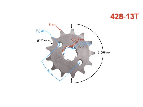 jaszmotor_webshop_elso_lanckerek_428,_13t_17mm-es_tengelyre_-_moretti galéria