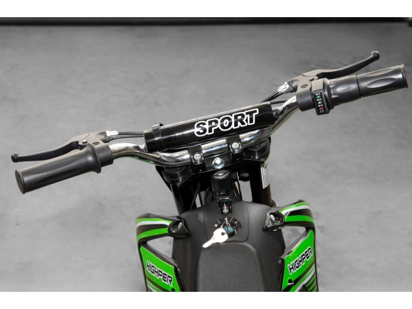 jaszmotor_webshop_highper_hp110e-a_elektromos_gyerek_pocket_cross_motor_(Új)_-_zold-fekete galéria