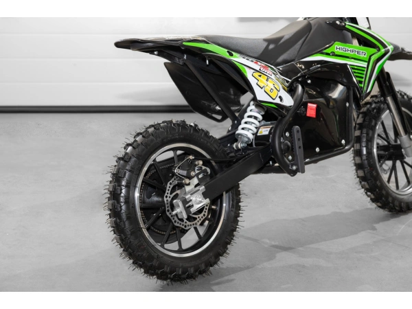 jaszmotor_webshop_highper_hp110e-a_elektromos_gyerek_pocket_cross_motor_(Új)_-_zold-fekete galéria