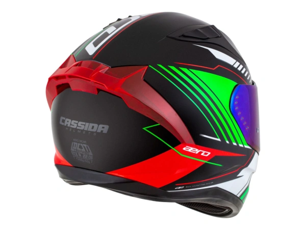 jaszmotor_webshop_cassida_aero_drome_zart_bukosisak_napszemuveggel,_pinlock_elokeszitessel_+_ajandek_kek_tukros_plexi_(matt_fekete-zold) galéria