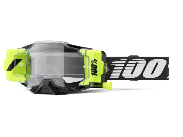 jaszmotor_webshop_100%_-_armega_forecast_szemuveg_-_fekete_-_Átlatszo_plexivel galéria