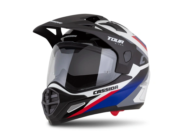 jaszmotor_webshop_cassida_tour_2.0_x-tra_cross_bukosisak_felnyithato_plexivel_es_napszemuveggel,_pinlock_elokeszitessel_(matt_fekete-kek-feher-piros) galéria