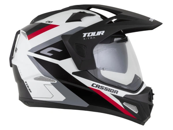 jaszmotor_webshop_cassida_tour_2.0_x-tra_cross_bukosisak_felnyithato_plexivel_es_napszemuveggel,_pinlock_elokeszitessel_(matt_fekete-feher-piros) galéria