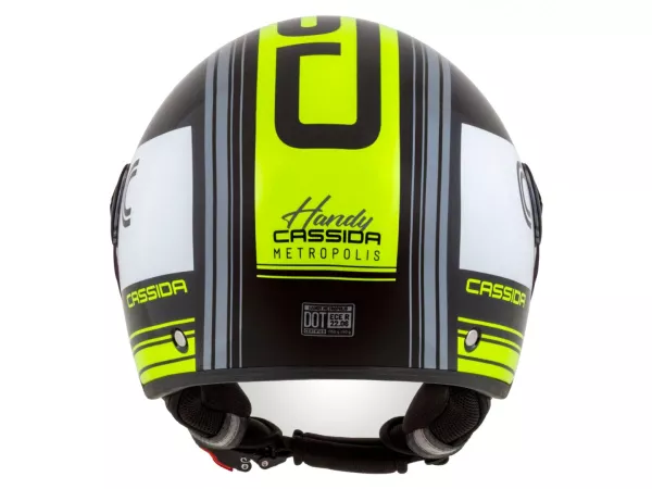 jaszmotor_webshop_cassida_handy_metropolis_nyitott_bukosisak_(fekete-feher-sarga) galéria