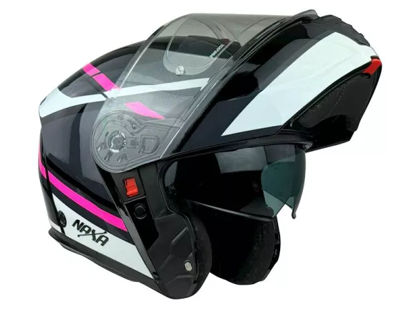 jaszmotor_webshop_naxa_f07-f_felnyithato_bukosisak_napszemuveggel_+_ajandek_pinlock_lencse_(fekete-rozsaszin-feher) galéria