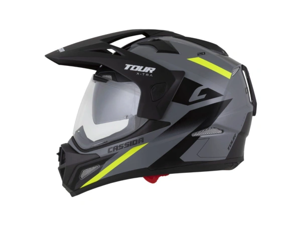 jaszmotor_webshop_cassida_tour_2.0_x-tra_cross_bukosisak_felnyithato_plexivel_es_napszemuveggel,_pinlock_elokeszitessel_(matt_fekete-szurke-sarga) galéria