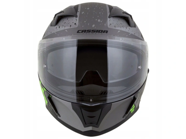 jaszmotor_webshop_cassida_integral_3.0_drift_zart_bukosisak_napszemuveggel,_pinlock_elokeszitessel_+_ajandek_sotetitett_plexi_(matt_fekete-szurke-zold) galéria