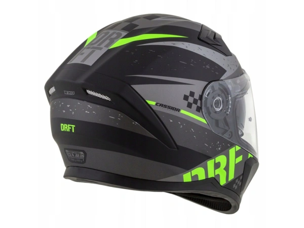 jaszmotor_webshop_cassida_integral_3.0_drift_zart_bukosisak_napszemuveggel,_pinlock_elokeszitessel_+_ajandek_sotetitett_plexi_(matt_fekete-szurke-zold) galéria