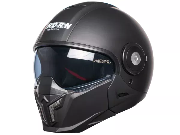 jaszmotor_webshop_horn_space_651_leveheto_Állreszes_bukosisak_napszemuveggel_(matt_fekete) galéria