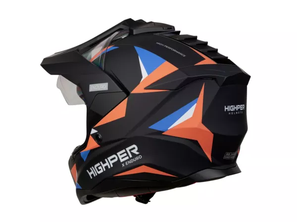 jaszmotor_webshop_highper_x_enduro_bukosisak_felnyithato_plexivel_+_ajandek_pinlock_(matt_fekete-narancs-kek) galéria