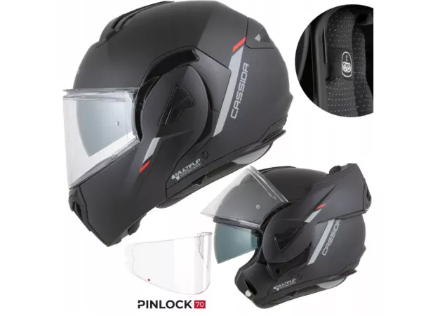 jaszmotor_webshop_cassida_multiflip_solid_felnyithato_bukosisak_napszemuveggel_+_ajandek_pinlock_lencse_(matt_fekete) galéria