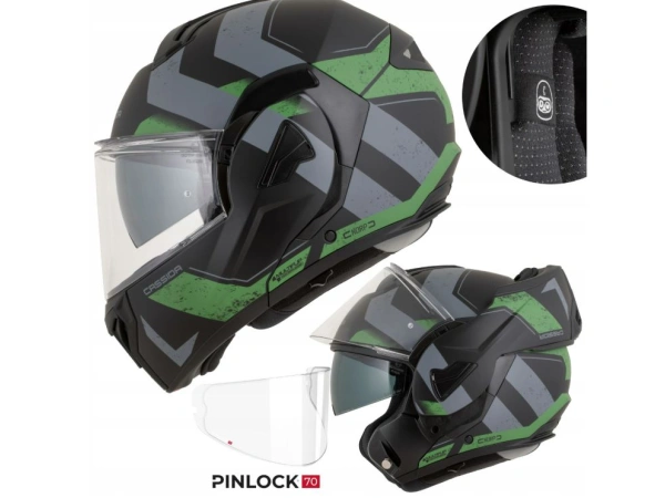 jaszmotor_webshop_cassida_multiflip_korp_felnyithato_bukosisak_napszemuveggel_+_ajandek_pinlock_lencse_(matt_fekete_-_zold) galéria