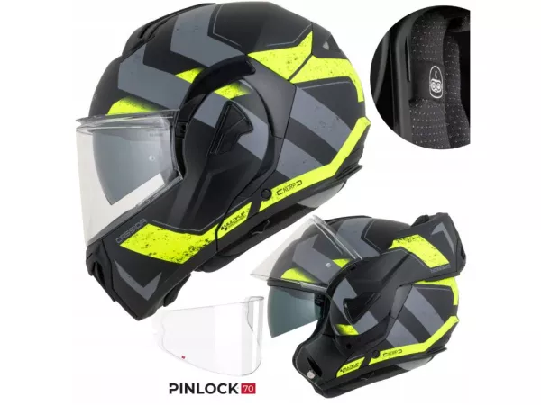 jaszmotor_webshop_cassida_multiflip_korp_felnyithato_bukosisak_napszemuveggel_+_ajandek_pinlock_lencse_(matt_fekete_-_sarga) galéria